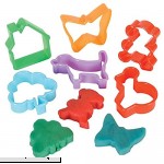 Kids Play Dough and Cutter Set 8 Pieces Multi-Colored Modeling Clays 6 Pieces Animal and Shapes Maker with Plastic Carrying Case Educational DIY Art Craft Toddler Tools Playset by Kidsco  B07DCFQR23